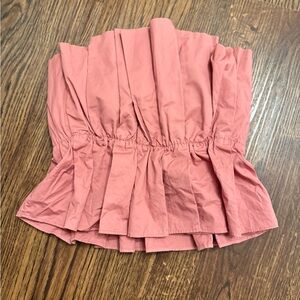 DO+BE Coral Strapless Ruched Top